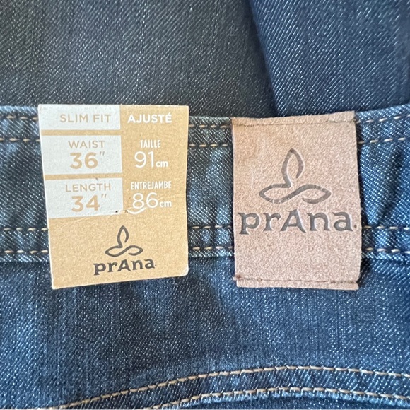 prAna Men’s Breath Slim Fit Stretch NWT 36W/34L Jeans - Picture 6 of 11